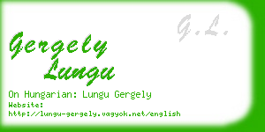 gergely lungu business card